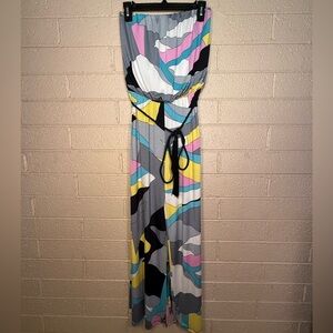 Ariella Multicolor Abstract Jumpsuit